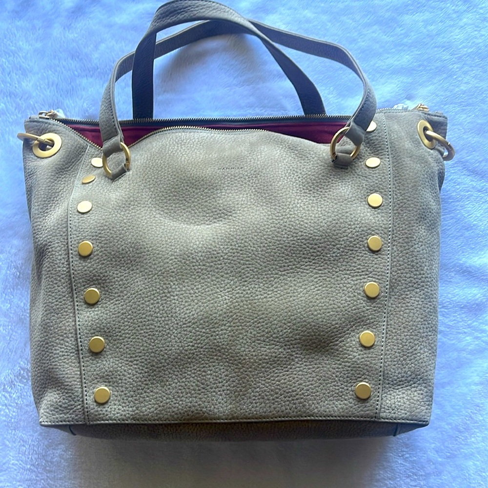 Hammitt Large DANIEL Grey Natural Purse NEW